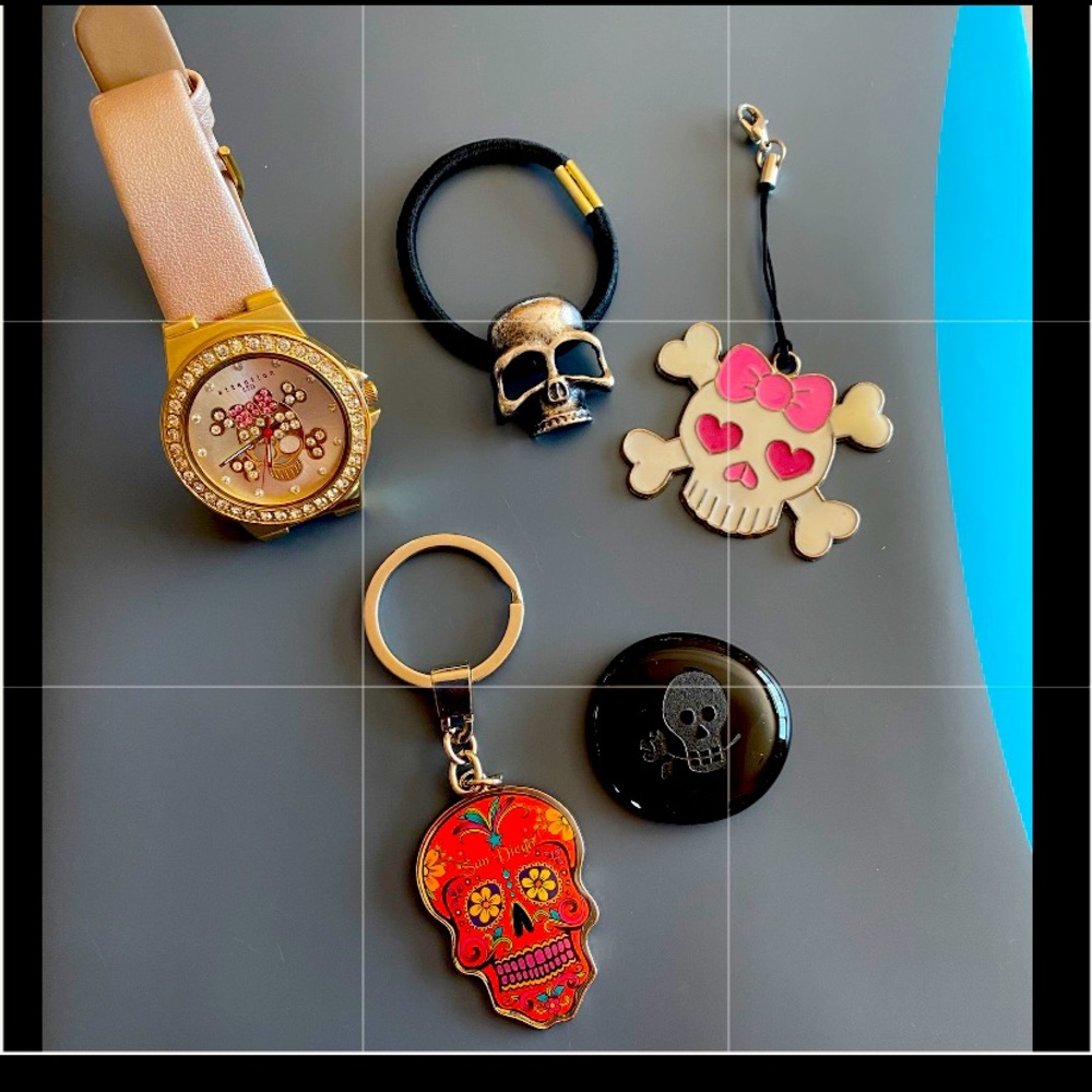 Miscellaneous jewelry & accessory skull items